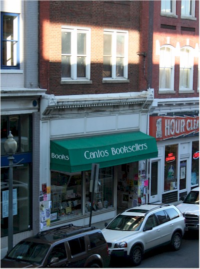 Cantos Booksellers, 18E Campbell Avenue, Roanoke, Virginia 24011, 540-342-0100